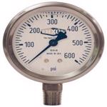 Liquid Filled Stainless Case Gauge Lower Mount